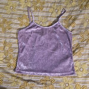 Lavender Velvet Camisole